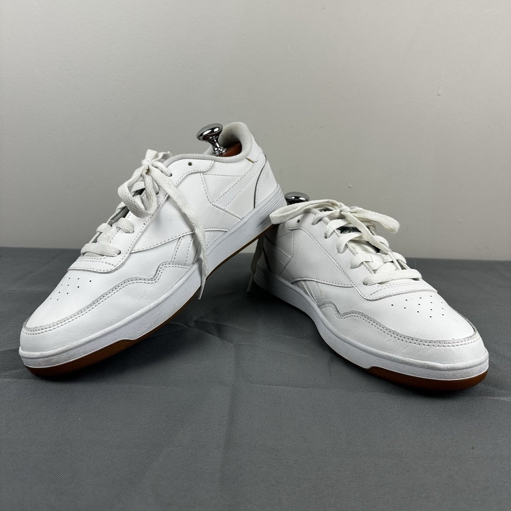 Reebok Club MEMT Womens 11 White Green Gum Athletic Leather Sneakers EH2978